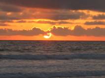 Sonnenuntergang ber dem Pazifik