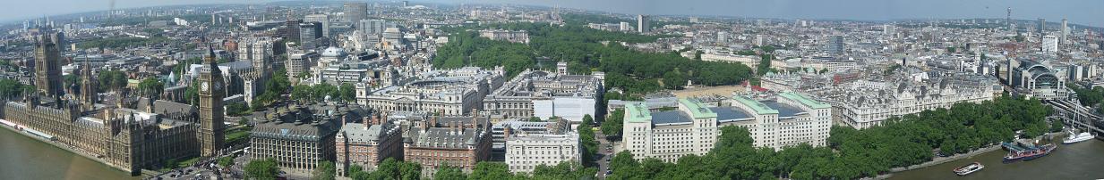 Westminster vom London Eye aus